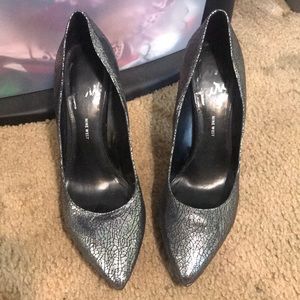 Dark Gray Metallic Shoes (Size 11)